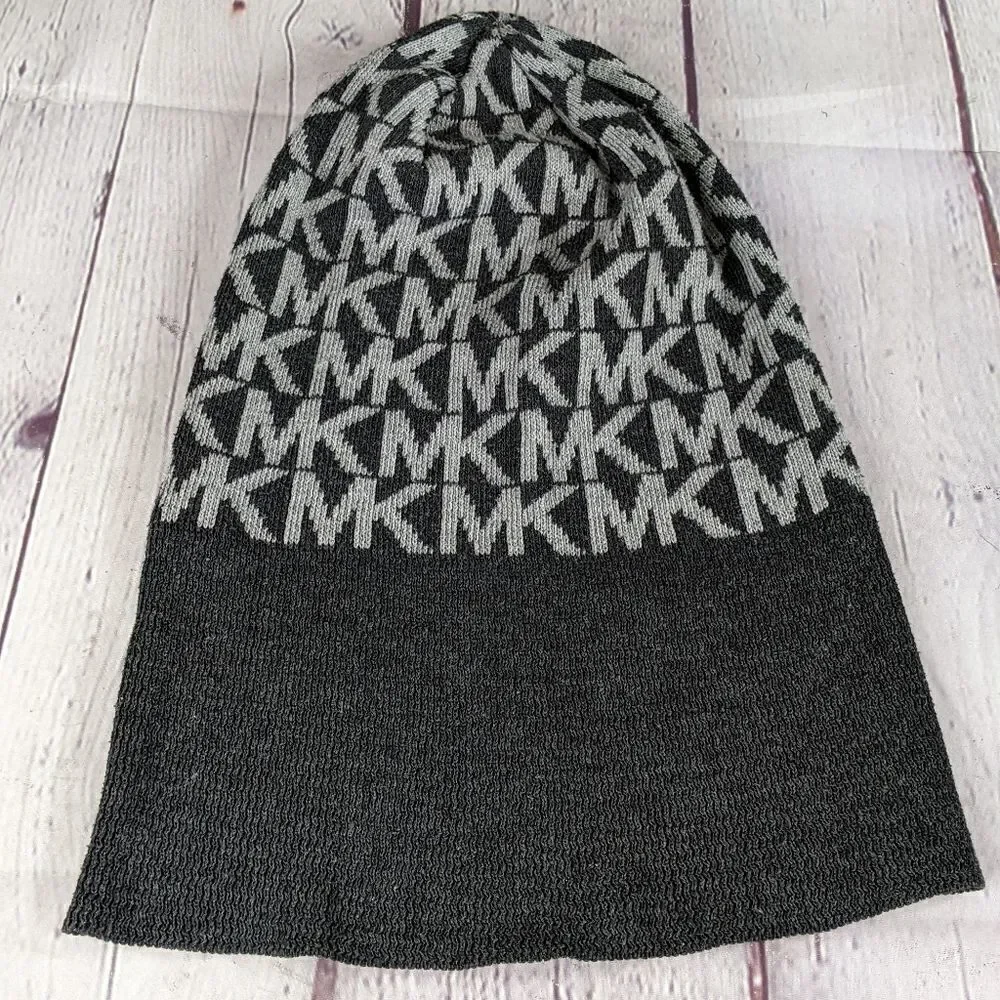 Michael Kors MK Signature Knitted Beanie Hat
